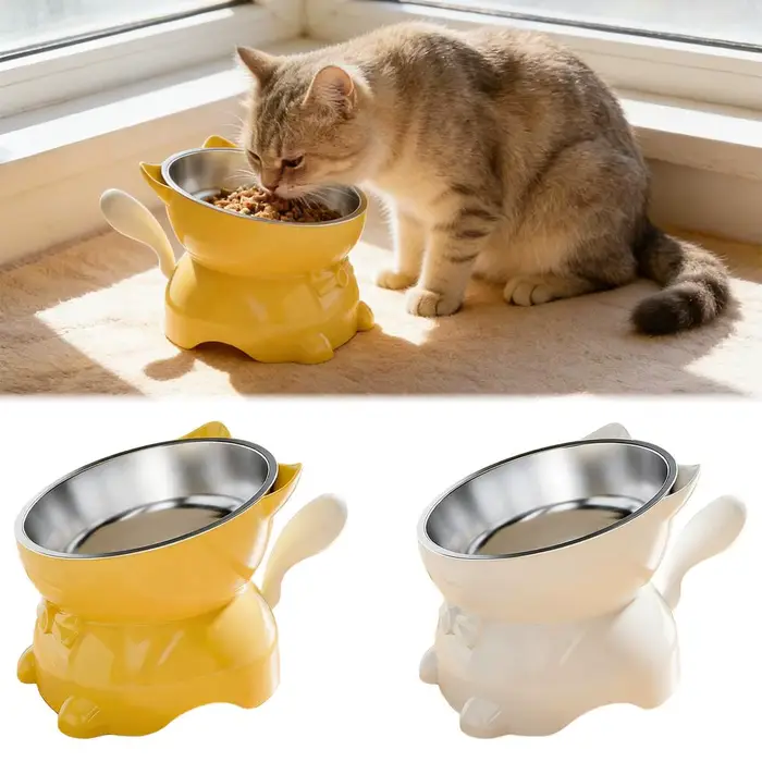 Bol créatif en forme de tête de chat