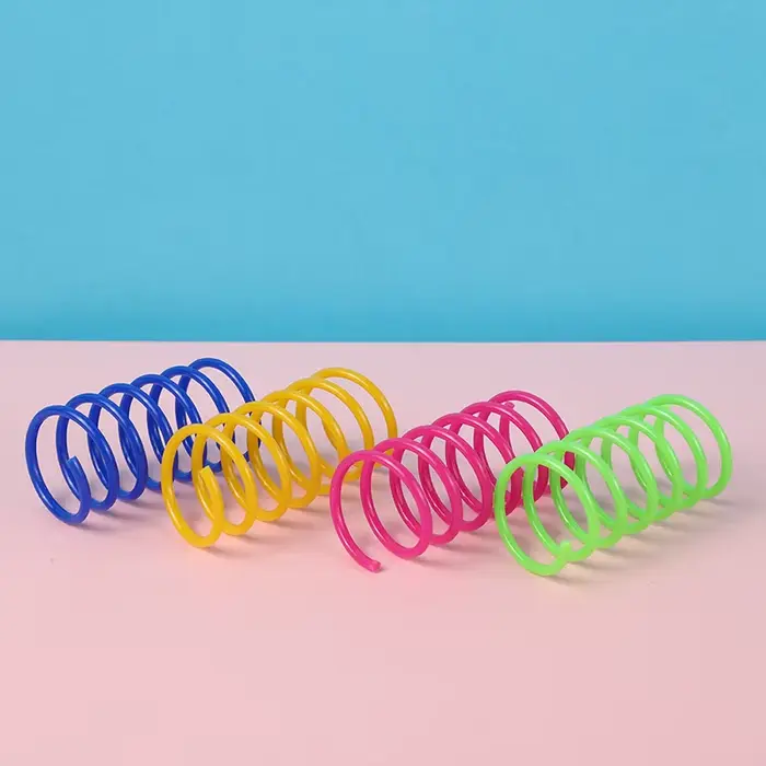 Jouets pour chaton, large et Durable, calibre lourd, jouet de printemps pour chat, ressorts colorés,