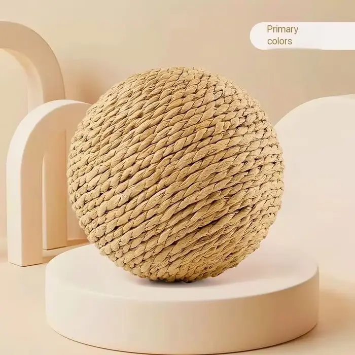 Balle à gratter pour chat résistante aux morsures de 8 cm |   Jouet interactif pour chaton, avec son