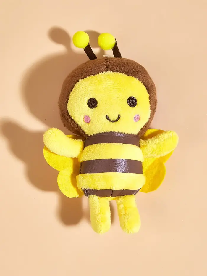 Jouet en peluche petite abeille pour chiens et chats pour interacter et jouer au nettoyage des dents