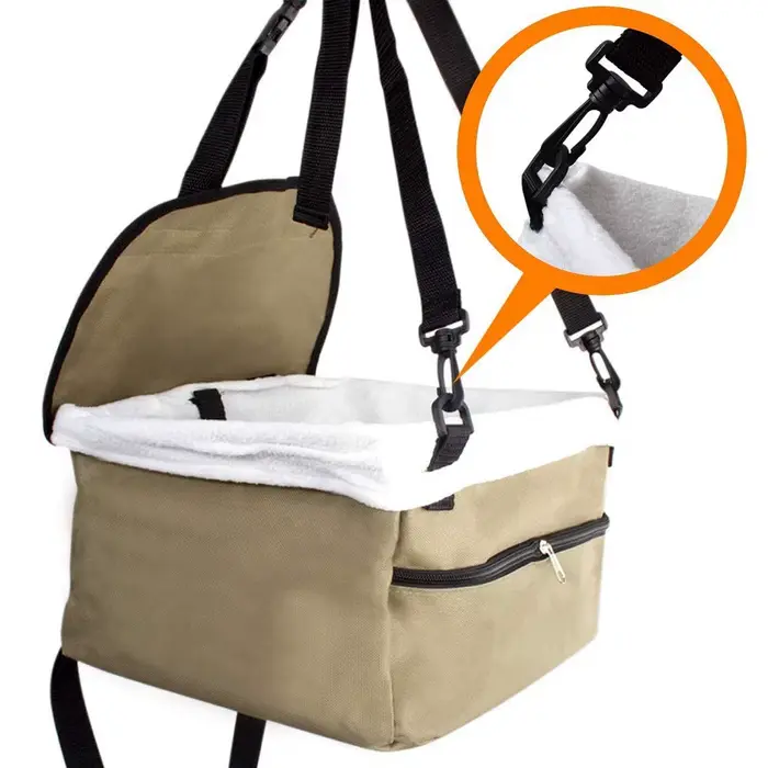 Sac de siège de transport de voiture pour animaux de compagnie, panier étanche, hamac pliant, sac de