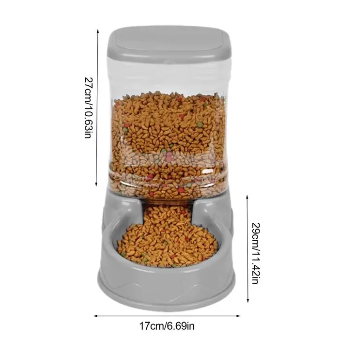 Distributeur automatique de nourriture et d'eau pour chats et chiens, grande capacité, pour animaux 