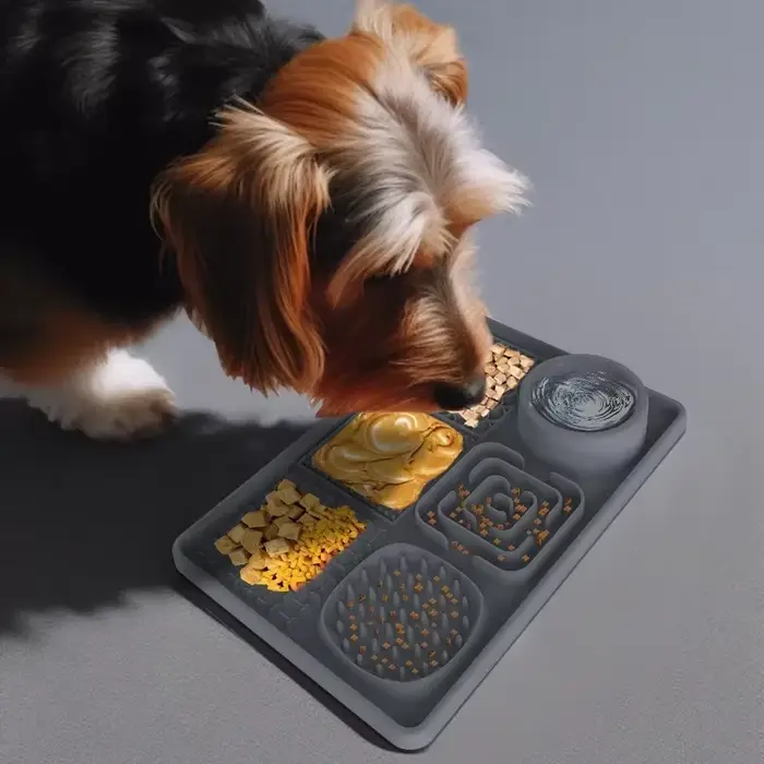Slow Food-Set de table en polymères pour léchage d'animaux