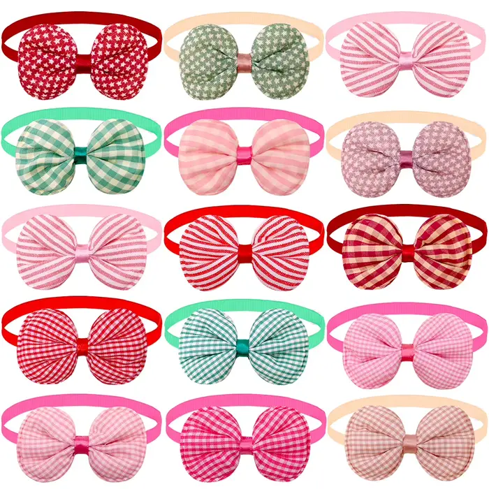 10 pièces nœud papillon chien fournitures pour animaux de compagnie mode chien collier arc petit chi