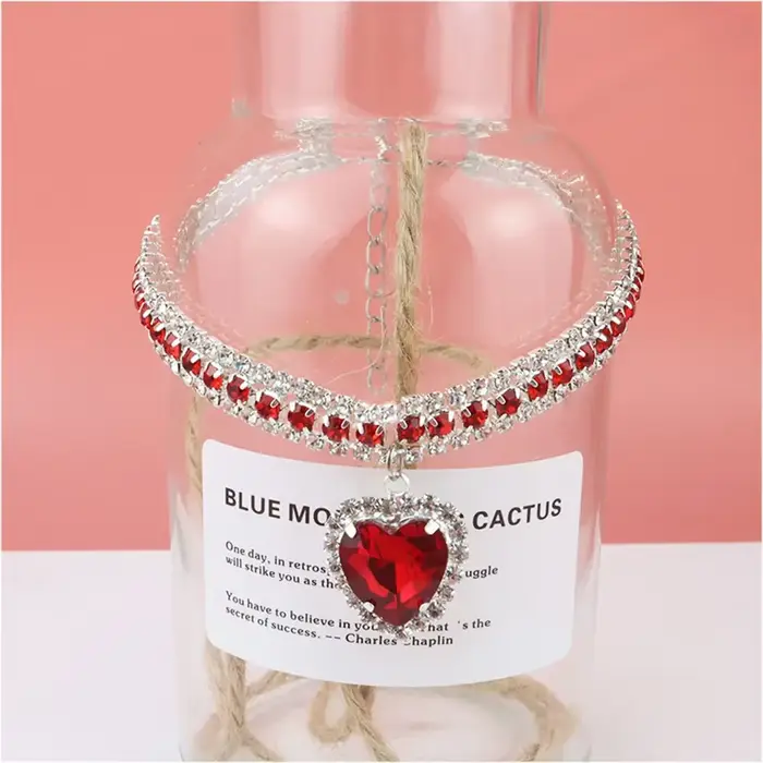 Collier de luxe en cristal pour chat