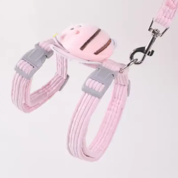 Harnais pour chat, harnais et ensemble pour animaux de compagnie, Style abeille mignon, harnais régl