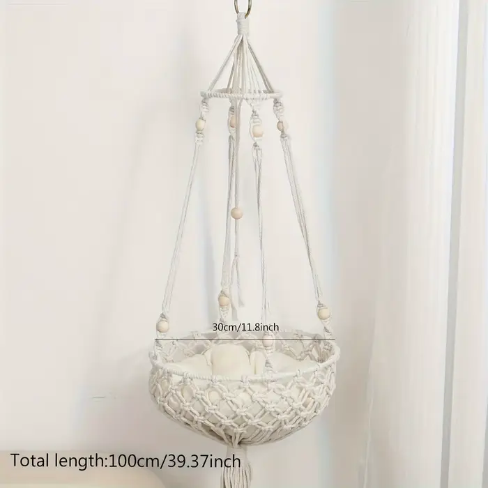 1 pièce-hamac nid de chat pour animaux de compagnie tissé à la main 30CM * 100CM