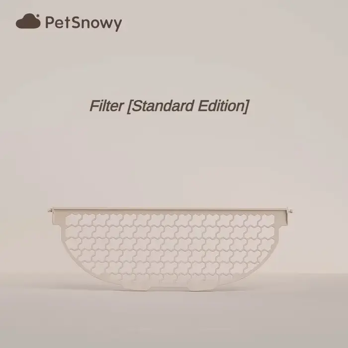 PetSnowy-Ensemble de toilette pour chat, boîte de toilette, virus, filtre à mailles, accessoires de