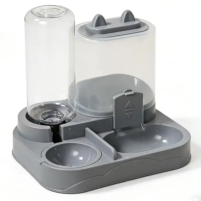 Distributeur automatique d'eau et de nourriture pour chat, distributeur intégré d'aliments pour anim