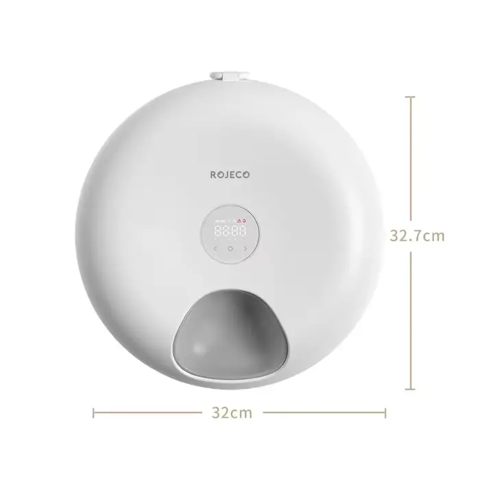 ROJECO Mangeoire automatique intelligente pour animaux de compagnie, distributeur de nourriture pour