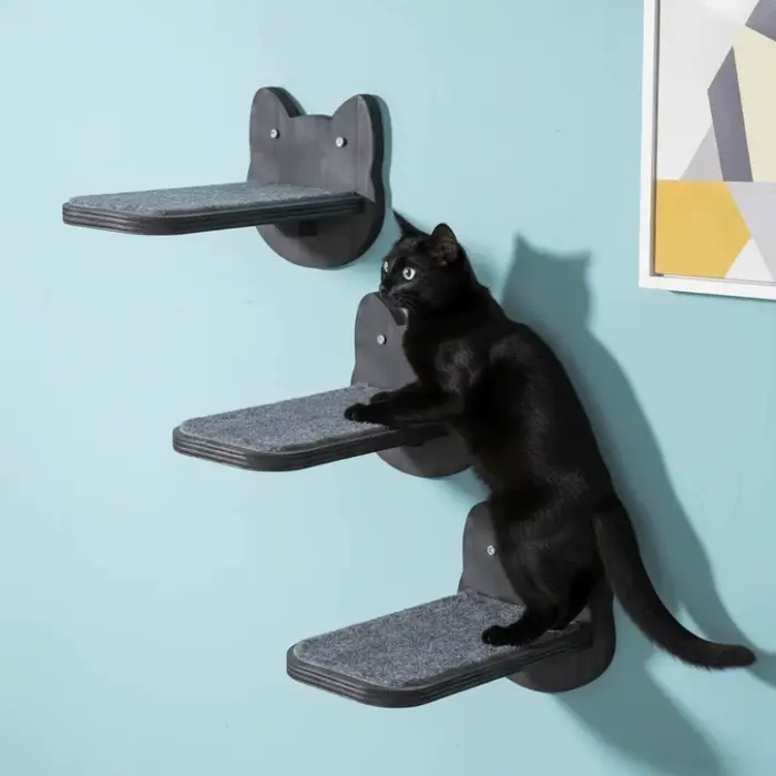 Étagères murales en bois pour chat