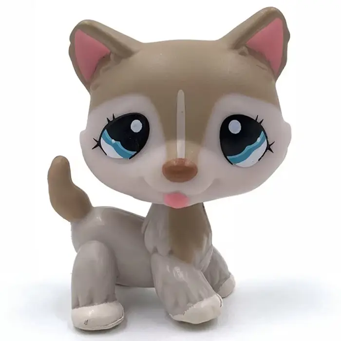Jouet à tête de Bobble pour animal de compagnie, rare, chiot, chien # 1012 chien Bronw aux yeux bleu