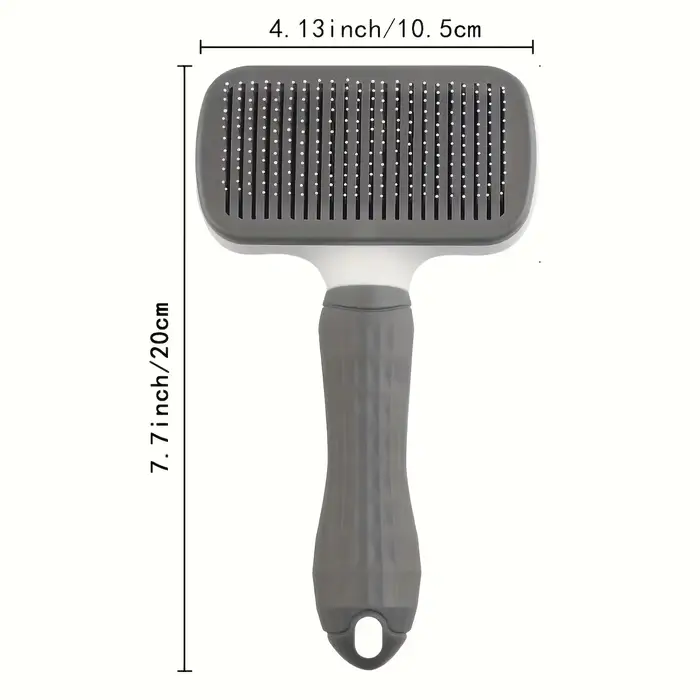 Brosse de toilettage pour animaux facile à nettoyer avec bouton autonettoyant pour l'élimination des poils en un clic