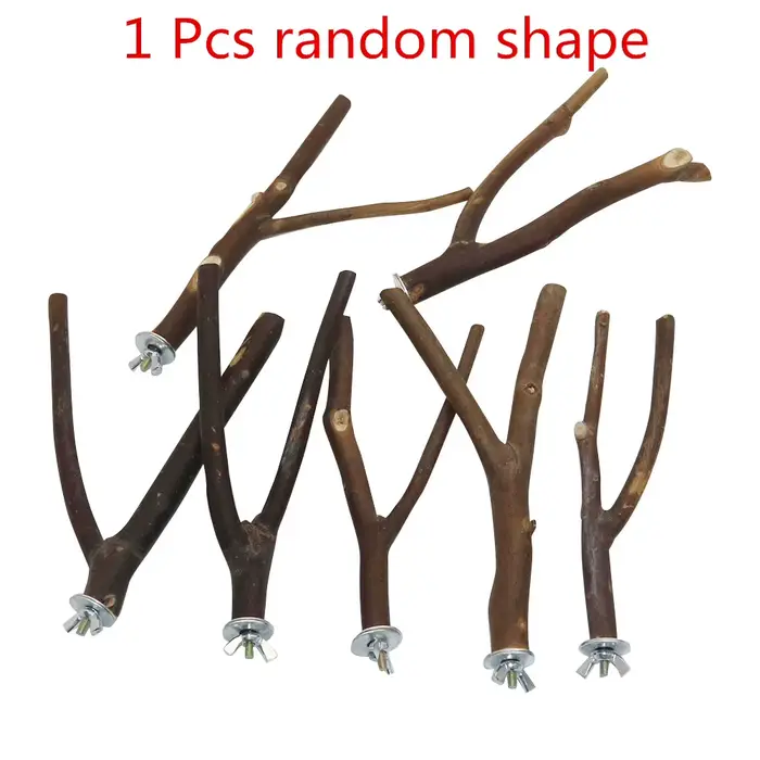 Support de fourchette d'arbre pour oiseaux de compagnie, 15cm, support de branche de rondins de perr