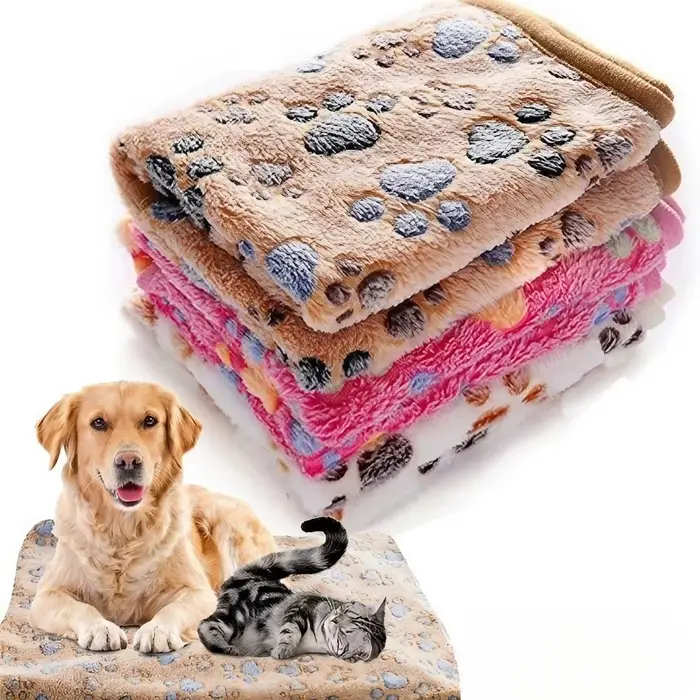 Couverture douce et moelleuse pour animaux de compagnie, haute qualité, motif de dessin animé mignon