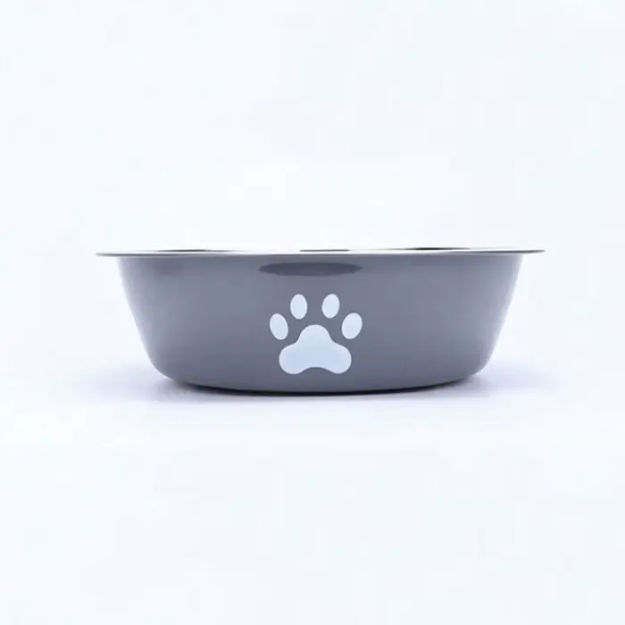 Bol en acier inoxydable le plus vendu pour chats et chiens, beau et durable, conception à fond antid