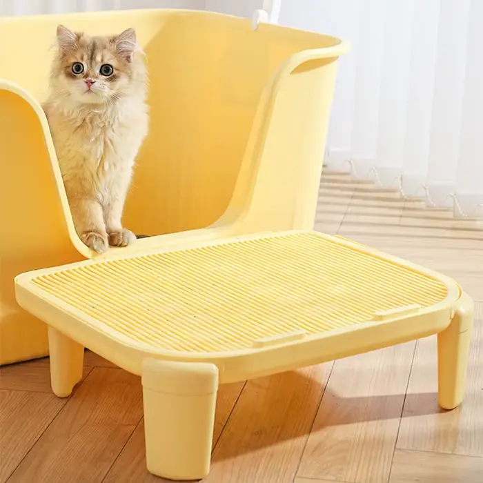 HOOPET tapis à litière pour chats anti-éclaboussures Double couche boîte