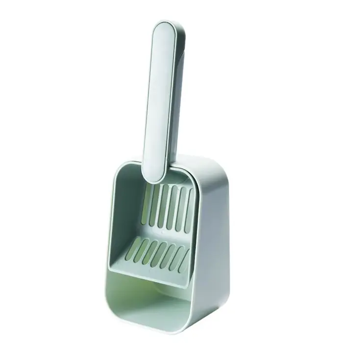 Pelle à litière pour chat grande capacité avec tamisage fin et boîte de rangement, pelle à excrément