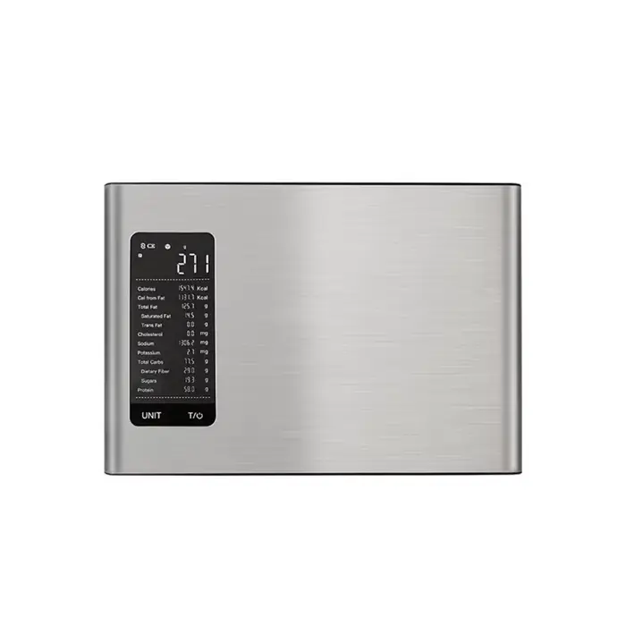 Balance alimentaire intelligente en acier inoxydable avec application gratuite et suivi de 19 nutrim
