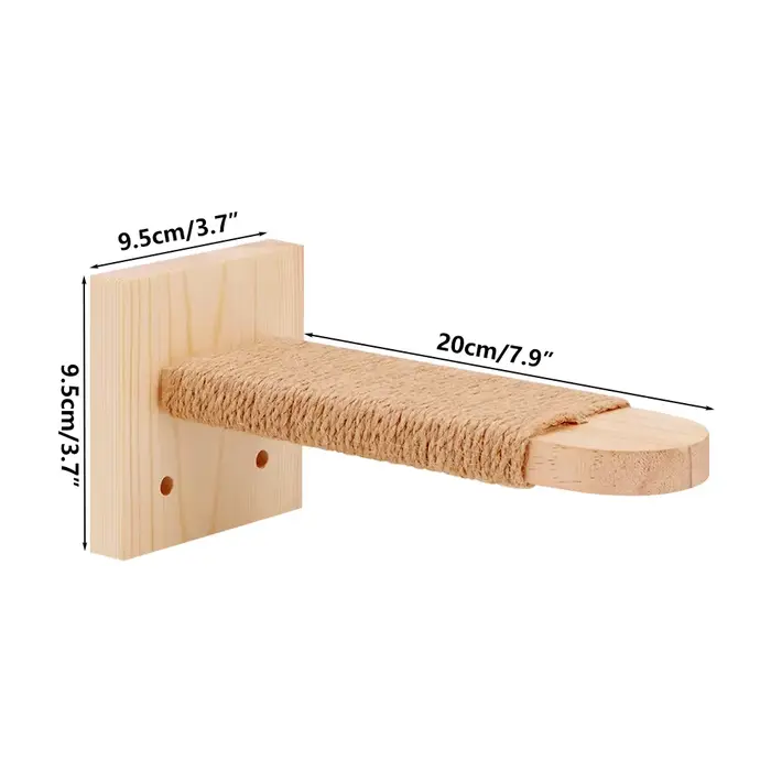Poteau à gratter pour chat, meubles muraux en bois, tour d'arbre à gratter pour chaton, jouets, colo