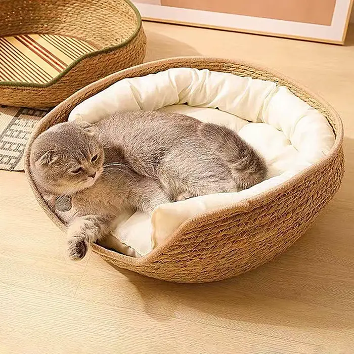 Panier pour chat en corde de coton