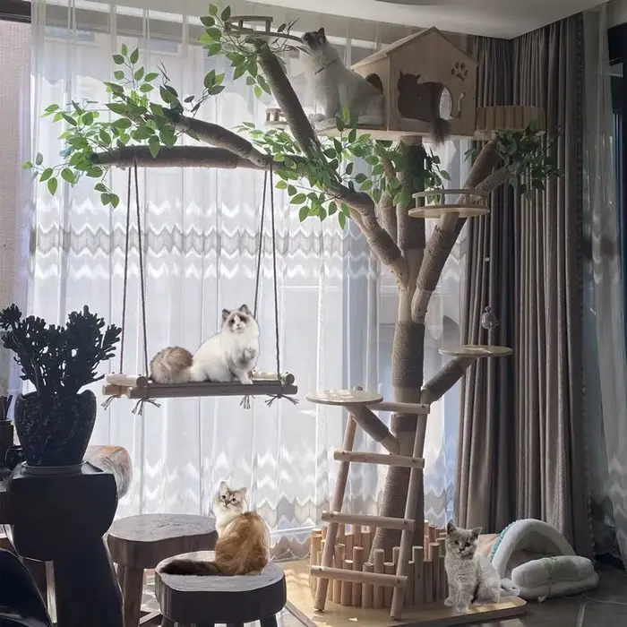 Arbre de simulation d'intérieur pour chat