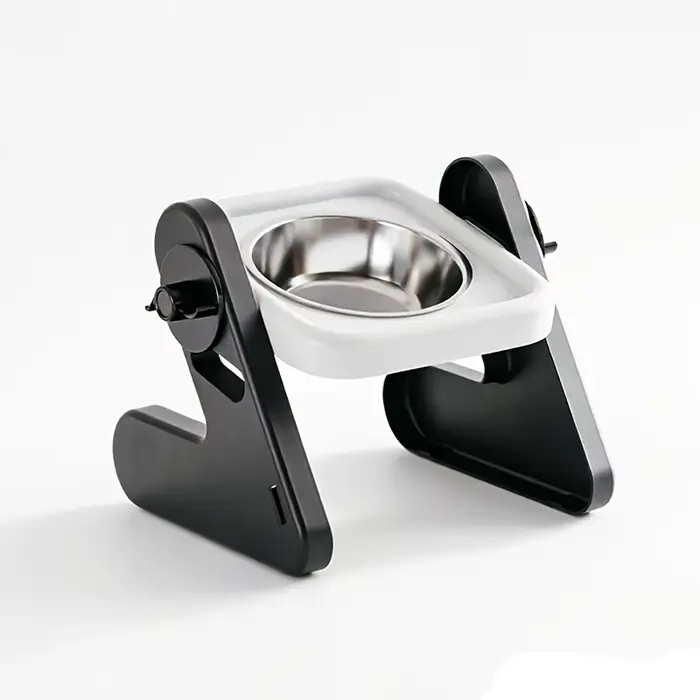 Bol pour chat surélevé réglable avec support, gamelle d'eau pour animaux de compagnie, pour chats et