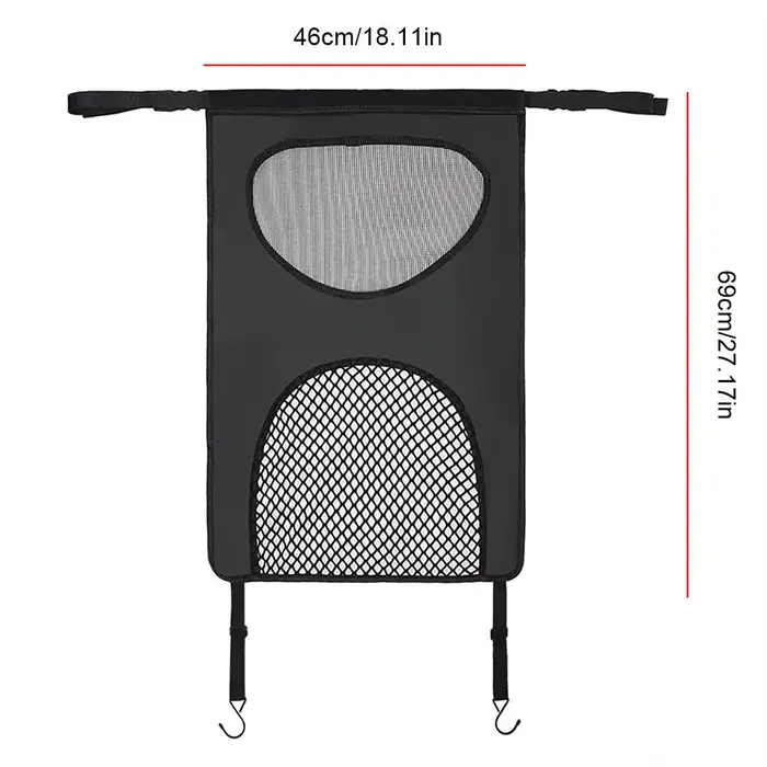 Barrière de sécurité en nylon pour animaux de compagnie, légère, durable, en maille, pour siège arri