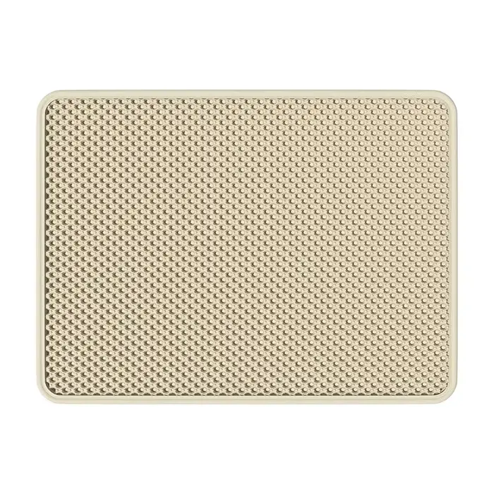 Tapis à litière pour chat double couche anti-éclaboussures, tapis de récupération de litière, empêch
