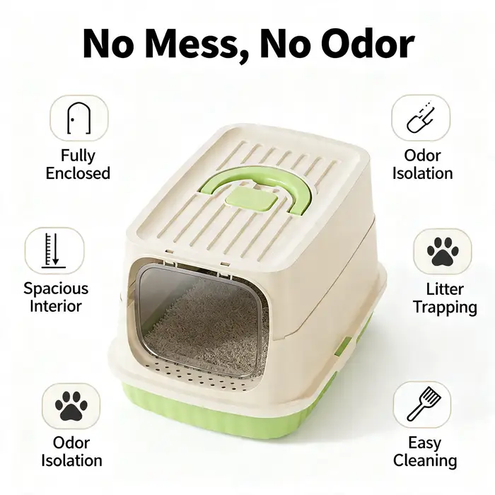 Bac à litière pour chat portable