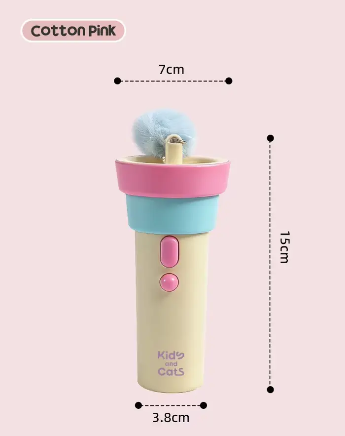 Jouet lanceur électrique pour chat rechargeable par USB, avec corde rétractable, pour soulager l'enn