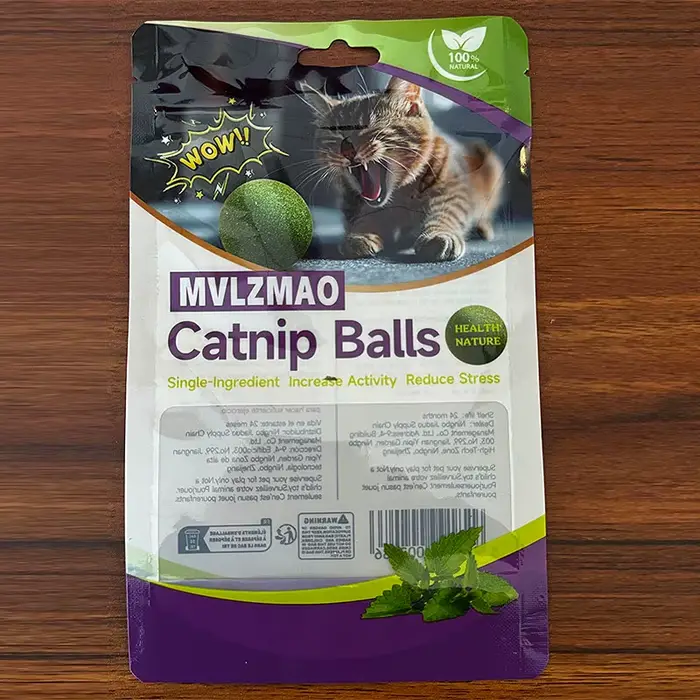 Jouets à la menthe, boule d'herbe à chat comestible