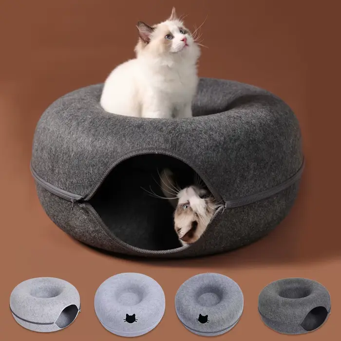 Nouveau tunnel interactif rond pour chat