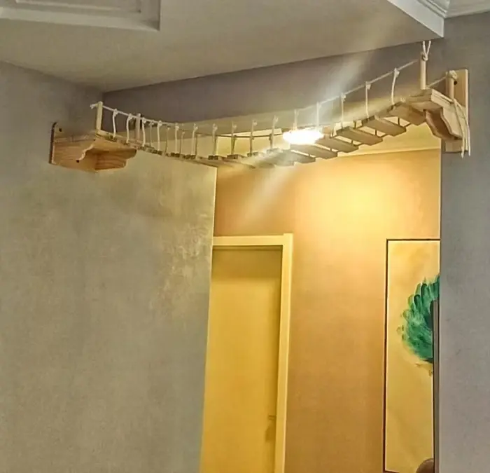 Pont mural pour chat, arbre pour animaux de compagnie