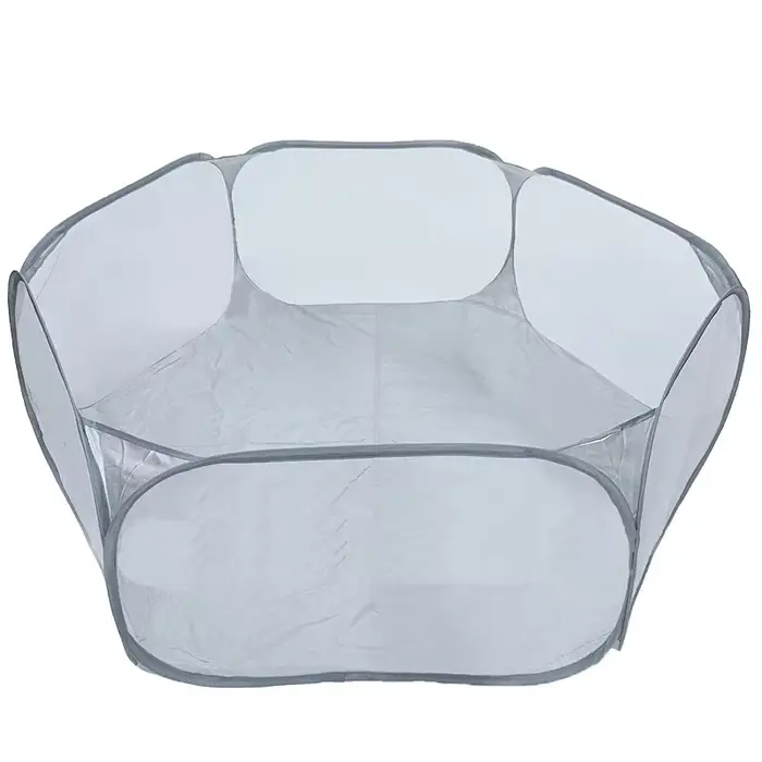 Petite Cage transparente Portable pour animaux de compagnie, tente pour chat et chien, parc pour ani