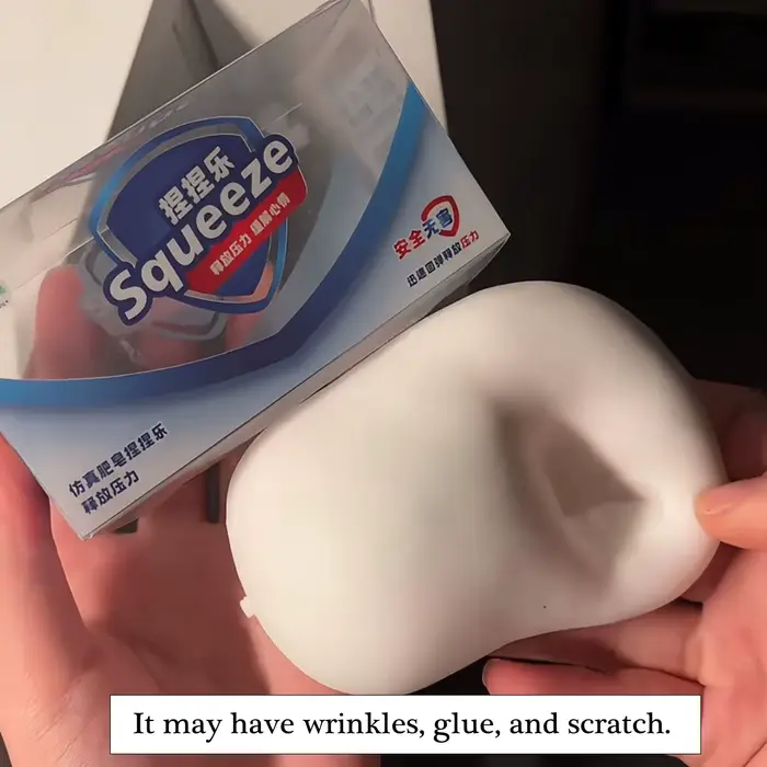Balle de savon souple anti-stress, jouet sensoriel ASMR à presser, jouets à presser croquants, blocs