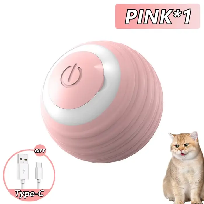 Balle Magique Interactive pour Chat, Jouet Intelligent d'Nikà Roulement existent, Accessoire Électro
