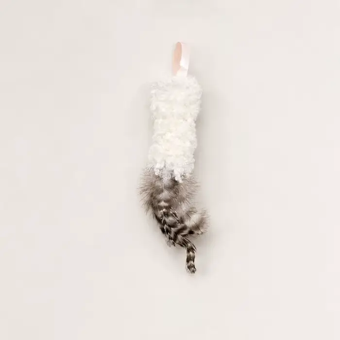 Jouets amusants pour chats en laine et plumes, plumes interactives, jouets à mâcher résistants aux m