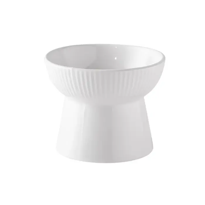 Bol en céramique pour chat, incliné/à bouche plate, créatif, pour l'alimentation des chiens, antidér