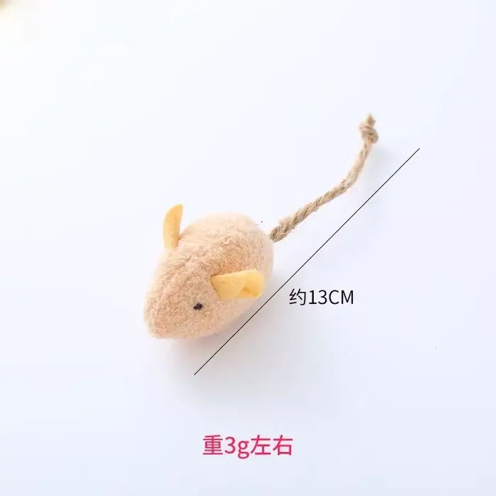 TJavier-Souris en peluche pour chats, jouet coule et apaisant pour animaux de compagnie