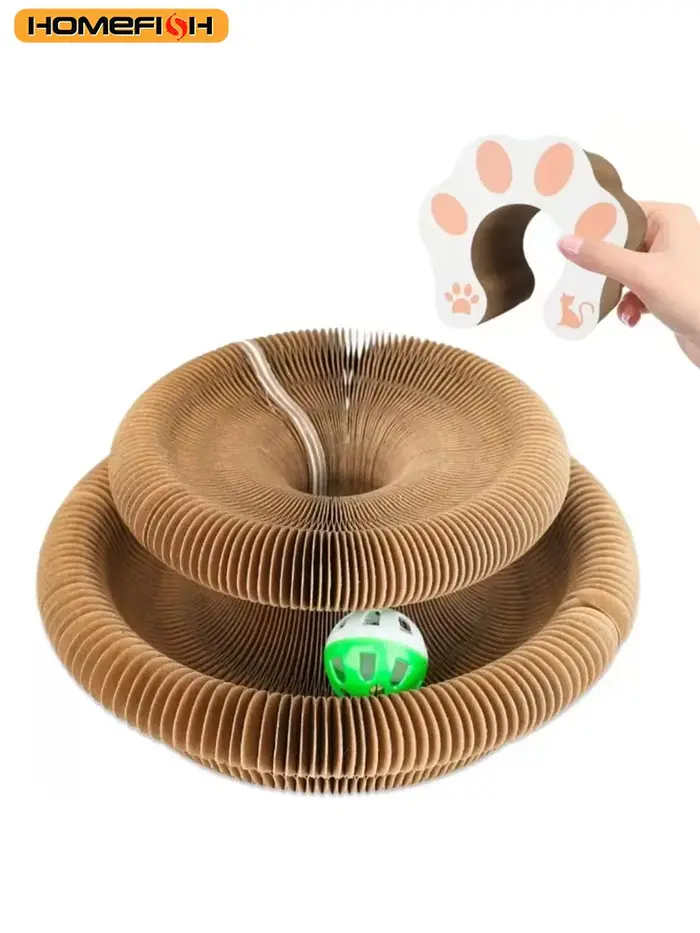 Jouet pour chat, griffoir rond en carton ondulé, jouets pour chat, accessoires pour chat, pour aigui