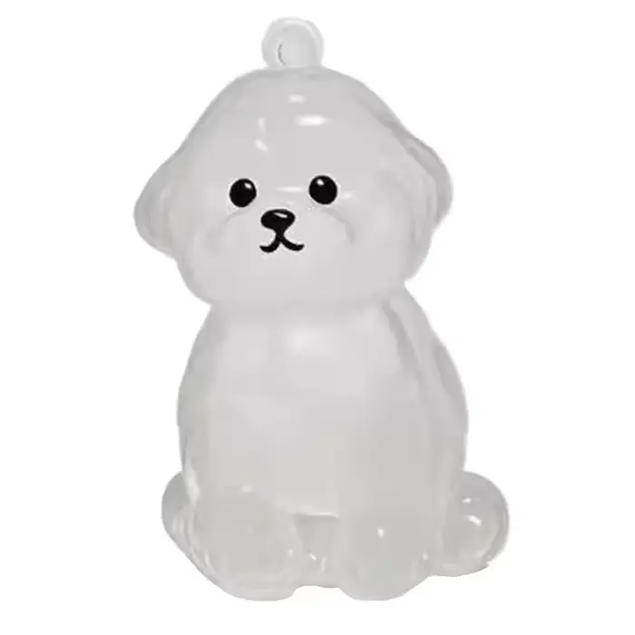 Pendentif porte-clés mignon pour poils de chien, accessoire de sac, porte-clés de voiture pour coupl