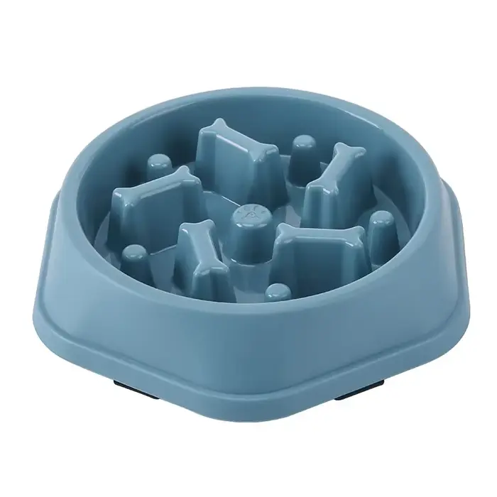 Bol de nourriture lente pour chien et chat, aide aux graisses, rond sain, Anti-étouffement, épais et