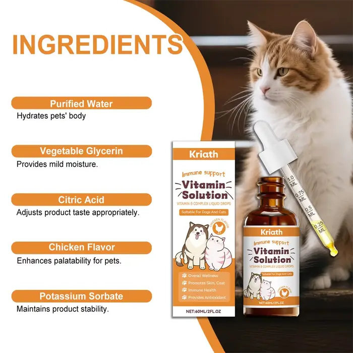 Complexe de vitamines B pour chiens et chats