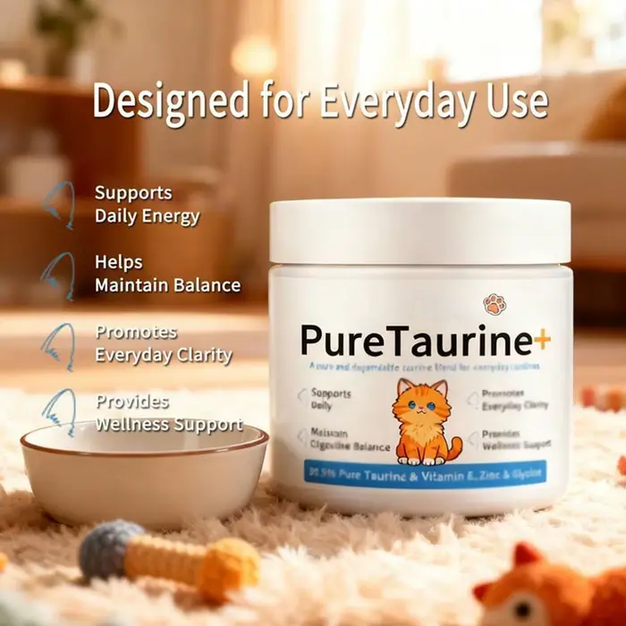 Poudre de soin pour le corps du chat 200g