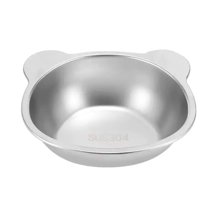 Bols surélevés pour chat, protège-cou incliné, bol de nourriture pour chat en acier inoxydable 304, 