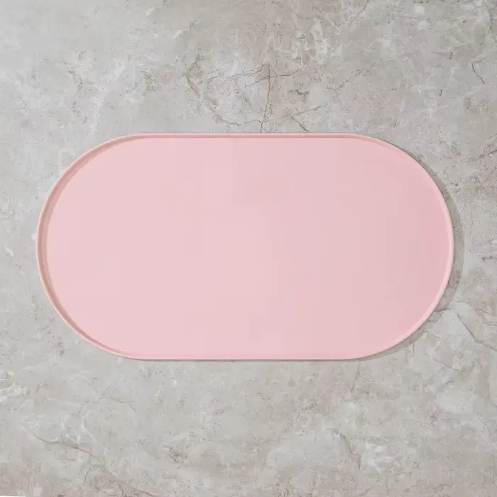 Tapis d'alimentation pour chat avec design antidérapant et imperméable, compatible avec les bols pou