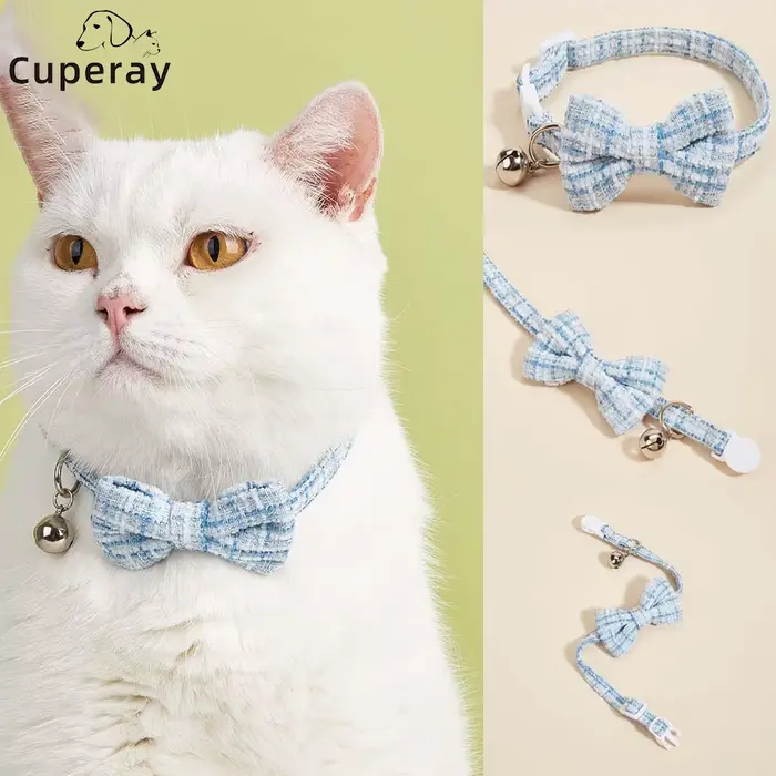 Collier à nœud réglable pour chat