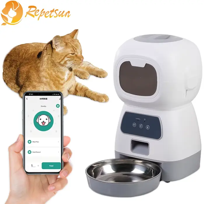 Mangeoire automatique pour animaux de compagnie, 3,5 l, WiFi, tourbillon intelligent, pour chien len