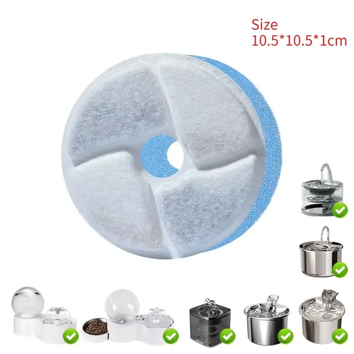 Filtres pour fontaine à eau pour animaux de compagnie, filtres de remplacement adaptés aux fontaines